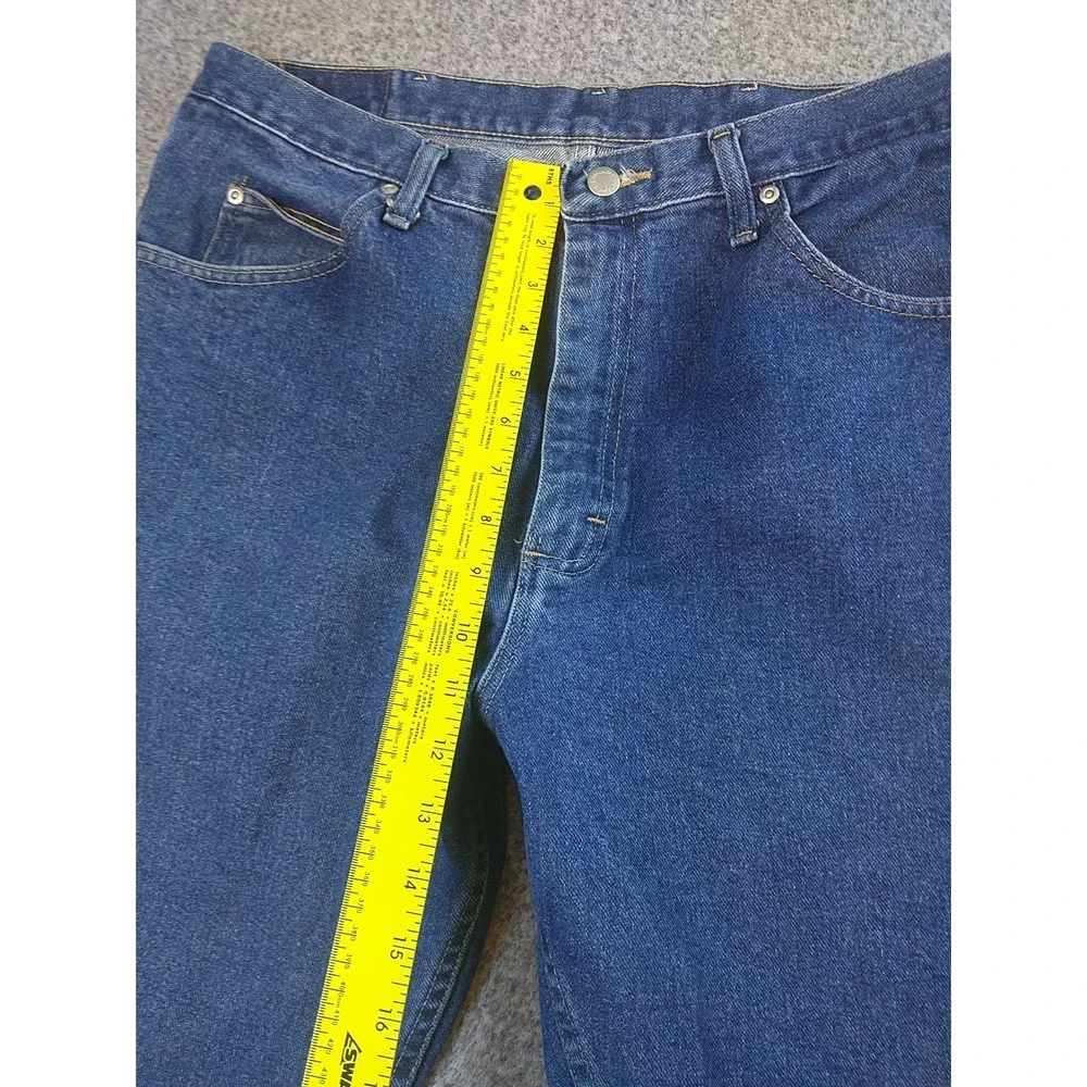 Wrangler Premium Quality Authentic Mens Straight Leg Blue Jean 34x32 Medium Wash